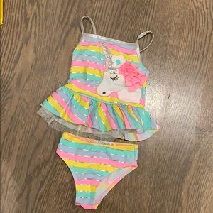 Flapdoodles NWT adorable unicorn tankini 2t